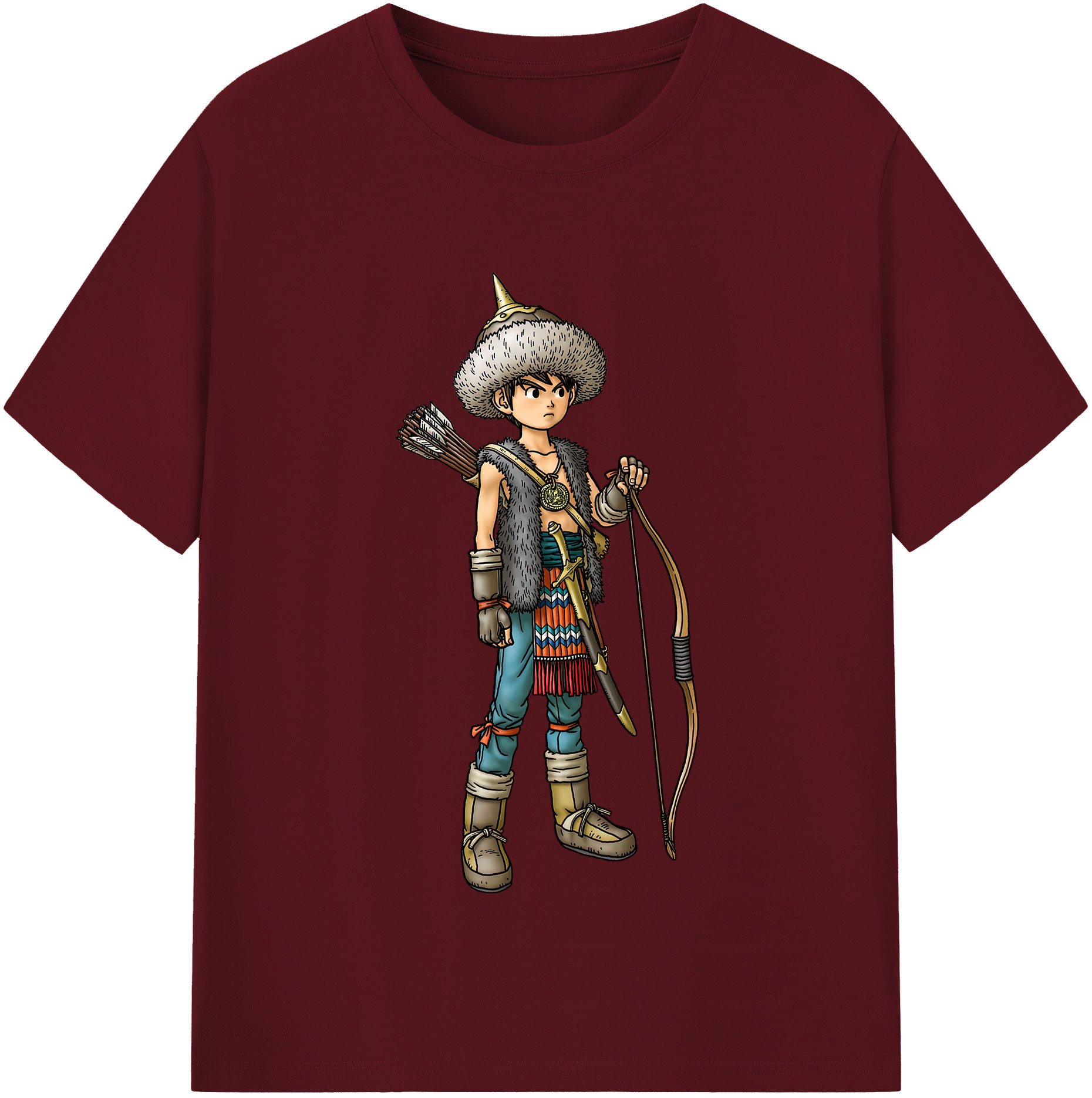 （画像用） ドラゴンクエスト Doragon Kuesuto Dragon Quest 綿100％半袖Tシャツ（フロントプリント）